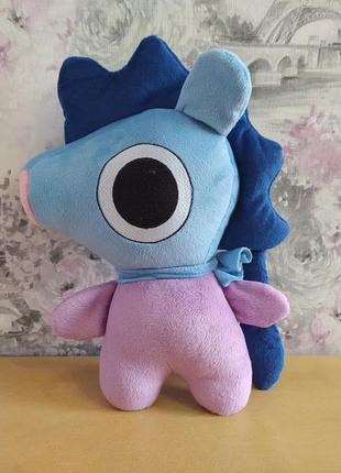 Плюшевая мягкая корейская игрушка единорог mang манг bt21 группы bts талисман k-pop 35 см 00239