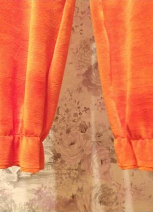 Женский велюровый домашний комплект двойка халат штаны оранжевый бархатный костюм пижама 427 фото