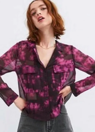 Стильна шифонова сорочка