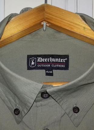 Рубашка  deerhunter (дания), охота, легкая, быстросохнущая, микро рип-стоп.5 фото