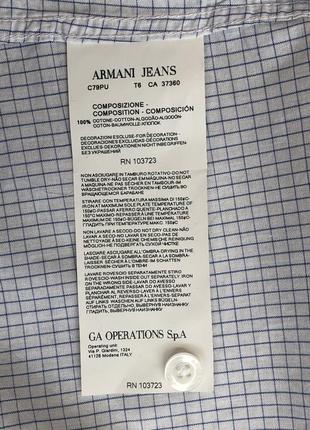 Сорочка\рубашка armani jeans regular fit check shirt5 фото