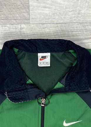 Nike clima fit кофта ветровка s размер винтажная спортивная зелёная оригинал3 фото