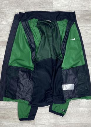 Nike clima fit кофта ветровка s размер винтажная спортивная зелёная оригинал4 фото