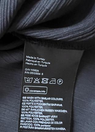 Чорна сатинова блузка від h&m3 фото