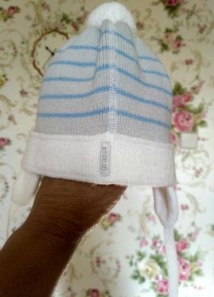 Зимняя шапочка на новорожленного grans 36- 38 размер3 фото