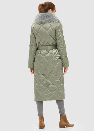 Зимнее женское стеганое пальто размер-443 фото