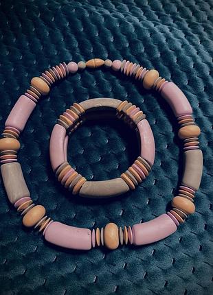 Буси и браслет, колье, намисто avon 1987 г