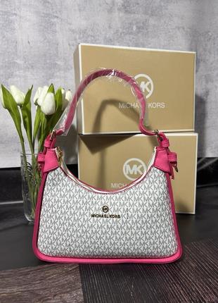 Жіноча сумка в стилі michael kors pink