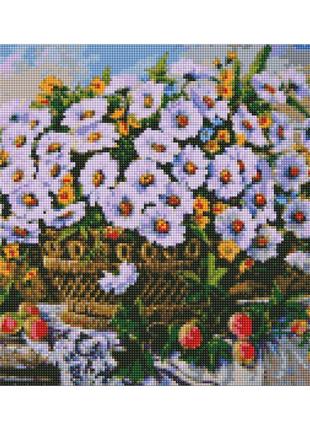 Алмазна мозаїка "крижані квіти" ідейка amo7330 40х50 см melmil