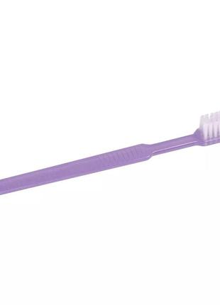 Одноразовые зубные щетки с пастой ampri 100шт. лиловые, фіолетовий