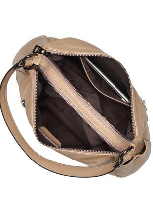 Жіноча сумка з натуральної шкіри світло-бежева bags4life 20206 фото