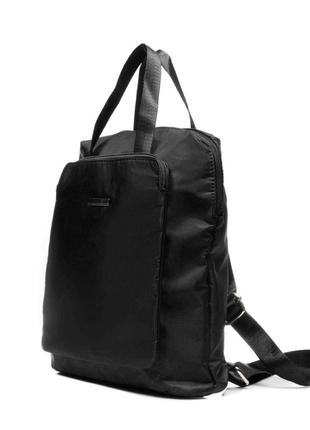 Рюкзак для жінок тканинний чорний bags4life w7075  міський
