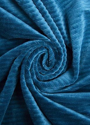 Тканина велюр смуга однотонна мор хвиля