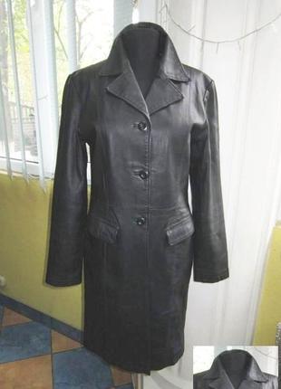 Стильна жіноча шкіряна куртка - плащ clockhouse, c&a. німеччина. лот 591