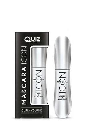 Тушь для ресниц quiz cosmetics icon mascara "подкручивание и объем" 9 г