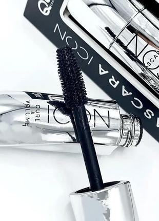 Туш для вій quiz cosmetics icon mascara "підкручування і об'єм" 9 г2 фото