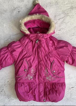Зимова курточка lenne на дівчинку 3 років розмір 98