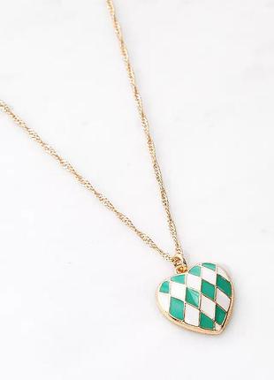 Емальована підвіска на ланцюжку urban outfitters 💚