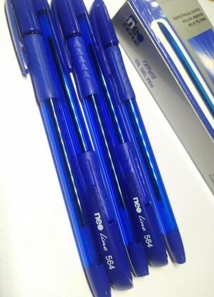 Ручка кулькова neo line 564 (синя)3 фото