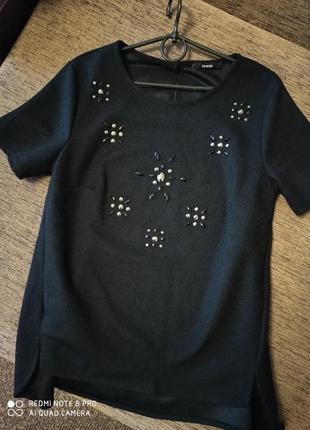 Стильная блуза кофта с камнями3 фото