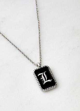 Ланцюжок та кулон з готичною літерою l urban outfitters (майже death note)