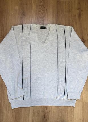 Мужской полушерстяной джемпер