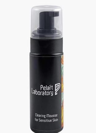 Мус для вмивання, для чутливої шкіри пеларт pelart laboratory clearing mousse for sensitive skin 180 мл