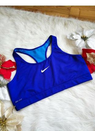 Эластичный спортивный топ без чашечек nike dri-fit