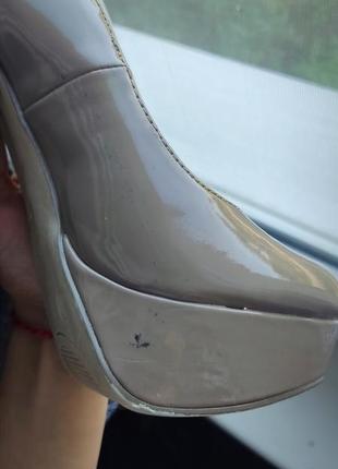 Женские лаковые каблуки, 36 размер, 23 см.6 фото