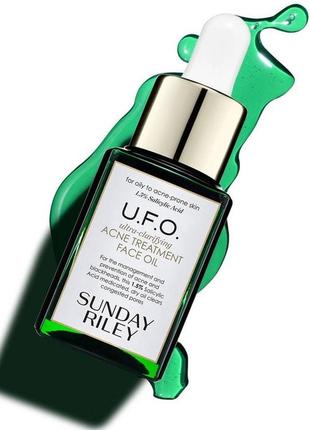 Олія, сироватка з саліциловою кислотою для обличчя sunday riley u.f.o. ultra clarifying acne