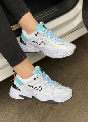 Nike m2k tekno white black blue 💙 🌼 кросівки жіночі найк м2к, кроссовки женские найк