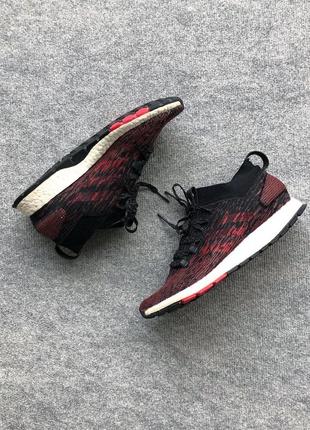 Шикарні кросівки adidas pure boost rbl shoes black scarlet3 фото