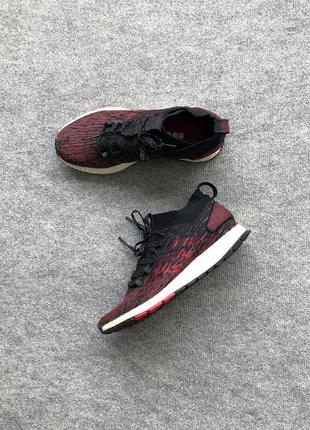 Шикарні кросівки adidas pure boost rbl shoes black scarlet2 фото