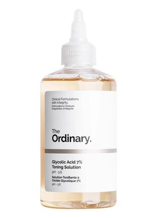 Тонік  з гліколевою кислотою the ordinary glycolic acid 7% toning solution, 240ml2 фото