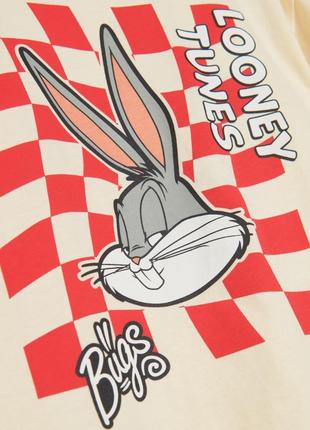 3-4/4-5/6-7/7-8/8-9/9-10 р нова фірмова натуральна футболка топ унісекс looney tunes disney sinsay2 фото