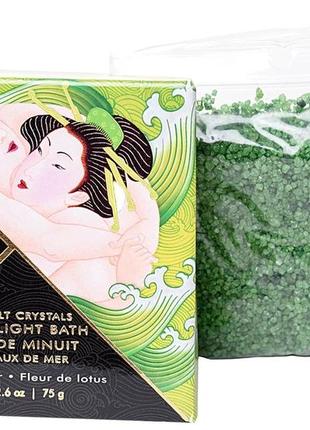 Соль для ванны shunga moonlight bath lotus flower (75 гр)