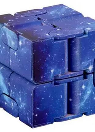 Нескінченний кубик, кубик антистрес, іграшка головоломка, колір космос infinity (інфініті)