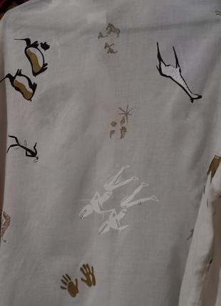 Новая модная блузка вискоза батист рисунки батик размер 50-52-5410 фото