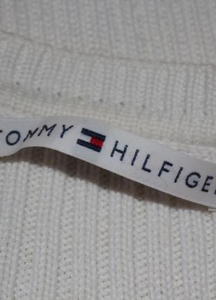 Белый котонновый свитер 36 размер с tommy hilfiger5 фото