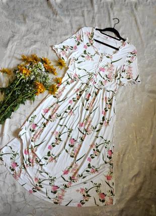 Платье в цветочный принт