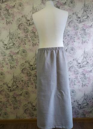 Набір банний чоловічий вафельний кілт довгий р.54 - 72 та рушник для обличчя 50*90 см...