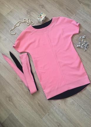 Персиковое розовое платье2 фото