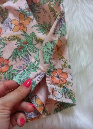 Ромпер летний комбинезон (сарафан) шортами в цветочный принт9 фото