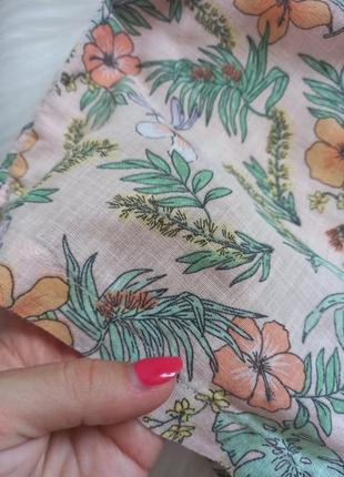 Ромпер летний комбинезон (сарафан) шортами в цветочный принт6 фото