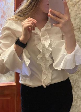 Блузка рубашка біла