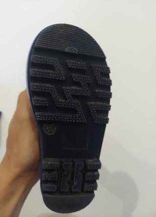 Оригинальные резиновые сапоги sneakers разноцветные монстрики синие 25 размер6 фото
