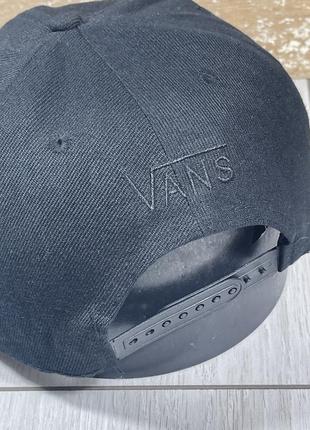 Бейсболка кепка с прямым козырьком vans реперка4 фото