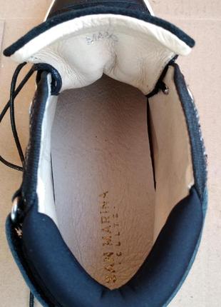 Шкіряні нові кеди san marina португалія стильні черевики снікерси4 фото
