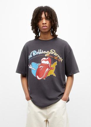 Футболка pull&bear the rolling stones 1978