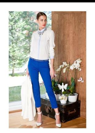 Яркие голубые синие электрик узкие джинсы скини штаны брюки от denim co10 фото